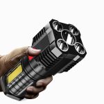 5 Led Flashlight Strong Light Outdoor Portable Cob Side Light Work Light USB Rechargeable Led Flashlight - Image 8